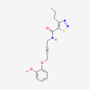 N-(4-(2-methoxyphenoxy)but-2-yn-1-yl)-4-propyl-1,2,3-thiadiazole-5-carboxamide