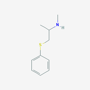 molecular formula C10H15NS B2631280 Methyl[1-(phenylsulfanyl)propan-2-yl]amine CAS No. 7319-99-5