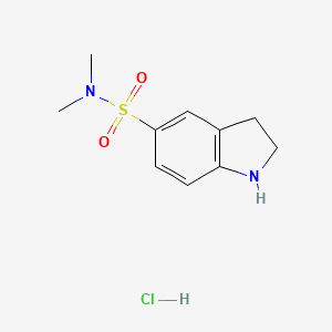 N,N-dimethyl-2,3-dihydro-1H-indole-5-sulfonamide hydrochloride
