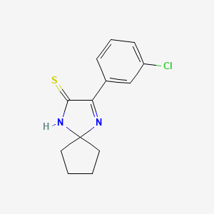 3-(3-Chlorophenyl)-1,4-diazaspiro[4.4]non-3-ene-2-thione