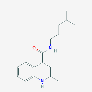 2-methyl-N-(4-methylpentyl)-1,2,3,4-tetrahydroquinoline-4-carboxamide