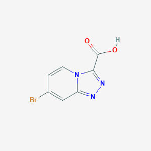 molecular formula C7H4BrN3O2 B2631328 7-Bromo-[1,2,4]triazolo[4,3-a]pyridine-3-carboxylic acid CAS No. 1159831-50-1