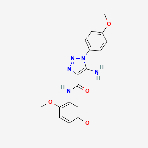 5-amino-N-(2,5-dimethoxyphenyl)-1-(4-methoxyphenyl)-1H-1,2,3-triazole-4-carboxamide