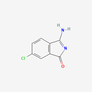 molecular formula C8H5ClN2O B2631332 3-Amino-6-chloroisoindol-1-one CAS No. 65122-09-0