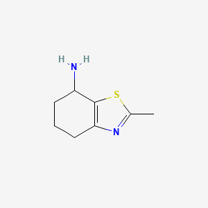 molecular formula C8H12N2S B2631354 2-Methyl-4,5,6,7-tetrahydro-1,3-benzothiazol-7-amine CAS No. 933724-86-8