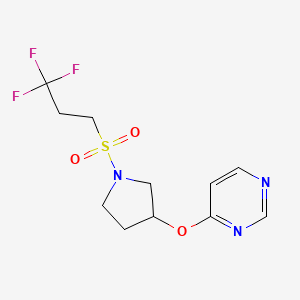 4-((1-((3,3,3-Trifluoropropyl)sulfonyl)pyrrolidin-3-yl)oxy)pyrimidine