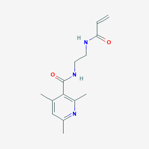 molecular formula C14H19N3O2 B2631749 N-{2-[(2,4,6-trimethylpyridin-3-yl)formamido]ethyl}prop-2-enamide CAS No. 2361682-80-4