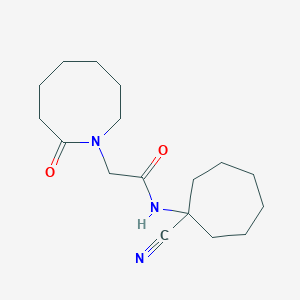 molecular formula C17H27N3O2 B2631751 N-(1-cyanocycloheptyl)-2-(2-oxoazocan-1-yl)acetamide CAS No. 1444380-53-3