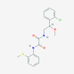 molecular formula C18H19ClN2O3S B2631773 N1-(2-(2-chlorophenyl)-2-methoxyethyl)-N2-(2-(methylthio)phenyl)oxalamide CAS No. 1798516-10-5