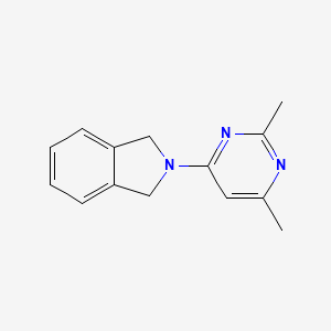 molecular formula C14H15N3 B2631835 2-(2,6-Dimethylpyrimidin-4-yl)isoindoline CAS No. 2034379-12-7