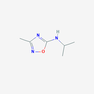 molecular formula C6H11N3O B2631862 N-Isopropyl-3-methyl-1,2,4-oxadiazol-5-amine CAS No. 1251075-07-6