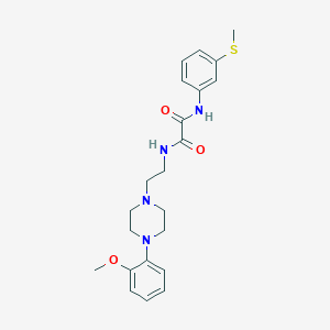 molecular formula C22H28N4O3S B2631893 N-{2-[4-(2-methoxyphenyl)piperazin-1-yl]ethyl}-N'-[3-(methylsulfanyl)phenyl]ethanediamide CAS No. 1049575-38-3