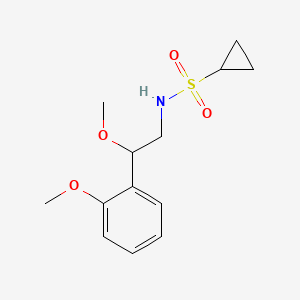 molecular formula C13H19NO4S B2631899 N-[2-methoxy-2-(2-methoxyphenyl)ethyl]cyclopropanesulfonamide CAS No. 1790198-38-7