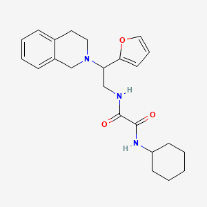 N1-cyclohexyl-N2-(2-(3,4-dihydroisoquinolin-2(1H)-yl)-2-(furan-2-yl)ethyl)oxalamide