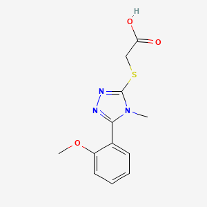 [5-(2-Methoxy-phenyl)-4-methyl-4H-[1,2,4]triazol-3-ylsulfanyl]-acetic acid