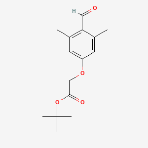 molecular formula C15H20O4 B2631951 Tert-butyl 2-(4-formyl-3,5-dimethylphenoxy)acetate CAS No. 1788877-97-3