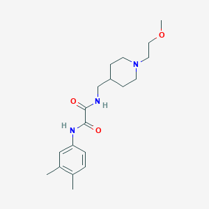 molecular formula C19H29N3O3 B2631965 N1-(3,4-dimethylphenyl)-N2-((1-(2-methoxyethyl)piperidin-4-yl)methyl)oxalamide CAS No. 952976-03-3