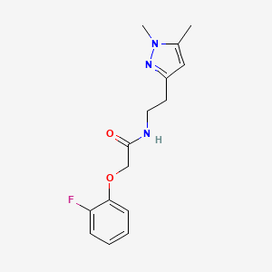 N-(2-(1,5-dimethyl-1H-pyrazol-3-yl)ethyl)-2-(2-fluorophenoxy)acetamide