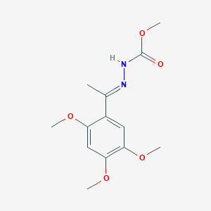 N'-[(1E)-1-(2,4,5-trimethoxyphenyl)ethylidene]methoxycarbohydrazide