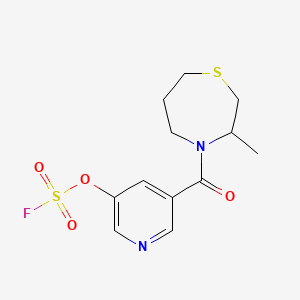 4-(5-Fluorosulfonyloxypyridine-3-carbonyl)-3-methyl-1,4-thiazepane