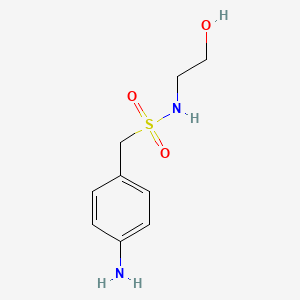 1-(4-aminophenyl)-N-(2-hydroxyethyl)methanesulfonamide
