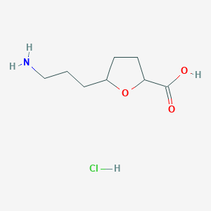 5-(3-Aminopropyl)oxolane-2-carboxylic acid;hydrochloride