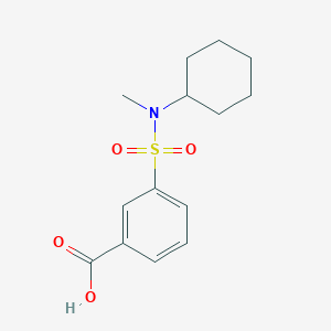 3-[Cyclohexyl(methyl)sulfamoyl]benzoic acid