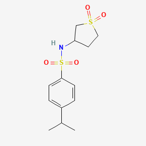 N-(1,1-dioxo-1lambda6-thiolan-3-yl)-4-(propan-2-yl)benzene-1-sulfonamide