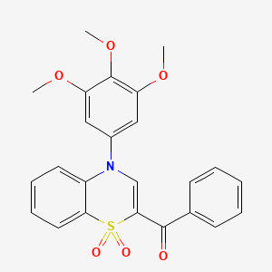 [1,1-dioxido-4-(3,4,5-trimethoxyphenyl)-4H-1,4-benzothiazin-2-yl](phenyl)methanone