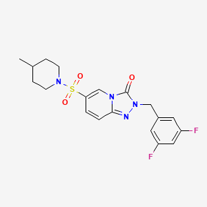 2-(3,5-difluorobenzyl)-6-[(4-methylpiperidin-1-yl)sulfonyl][1,2,4]triazolo[4,3-a]pyridin-3(2H)-one