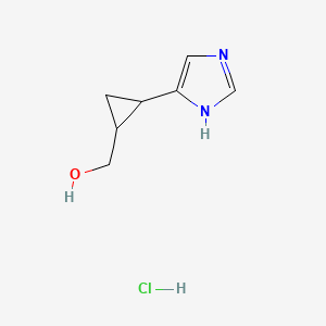 [2-(1H-imidazol-4-yl)cyclopropyl]methanol hydrochloride