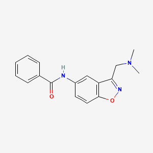 molecular formula C17H17N3O2 B2632134 N-{3-[(dimethylamino)methyl]-1,2-benzoxazol-5-yl}benzamide CAS No. 2380010-91-1
