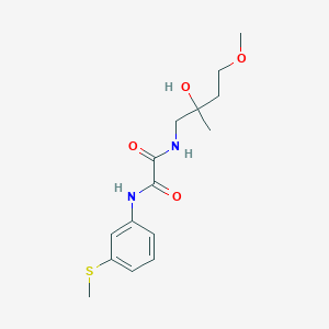 molecular formula C15H22N2O4S B2632144 N1-(2-hydroxy-4-methoxy-2-methylbutyl)-N2-(3-(methylthio)phenyl)oxalamide CAS No. 2309745-91-1