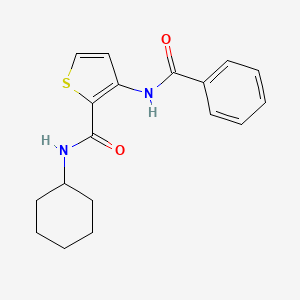 3-benzamido-N-cyclohexylthiophene-2-carboxamide