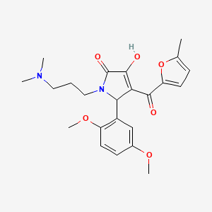 5-(2,5-dimethoxyphenyl)-1-(3-(dimethylamino)propyl)-3-hydroxy-4-(5-methylfuran-2-carbonyl)-1H-pyrrol-2(5H)-one