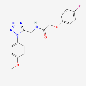 N-((1-(4-ethoxyphenyl)-1H-tetrazol-5-yl)methyl)-2-(4-fluorophenoxy)acetamide