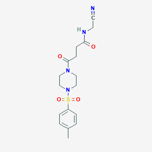 N-(cyanomethyl)-4-[4-(4-methylbenzenesulfonyl)piperazin-1-yl]-4-oxobutanamide