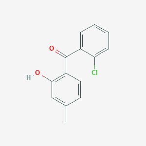 molecular formula C14H11ClO2 B026322 2'-Chloro-2-hydroxy-4-methylbenzophenone CAS No. 107623-97-2