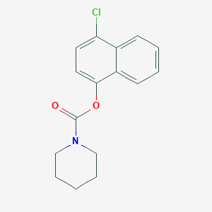 molecular formula C16H16ClNO2 B2632206 4-Chloronaphthalen-1-yl piperidine-1-carboxylate CAS No. 432017-28-2