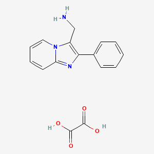 B2632210 (2-Phenylimidazo[1,2-a]pyridin-3-yl)methanamine oxalate CAS No. 817172-49-9