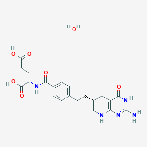 molecular formula C21H27N5O7 B2632212 Lometrexol hydrate 