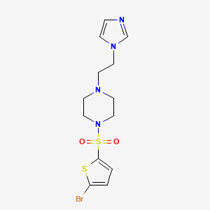 1-(2-(1H-imidazol-1-yl)ethyl)-4-((5-bromothiophen-2-yl)sulfonyl)piperazine