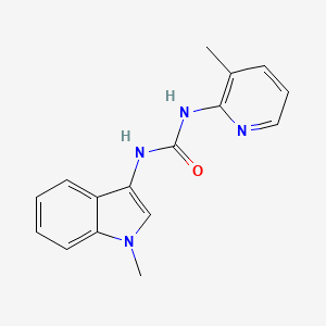 molecular formula C16H16N4O B2632233 1-(1-methyl-1H-indol-3-yl)-3-(3-methylpyridin-2-yl)urea CAS No. 941987-96-8