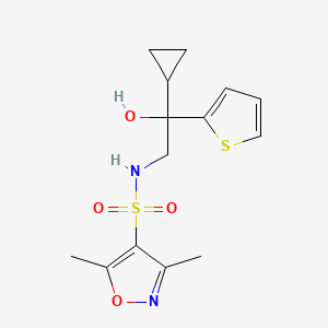 N-(2-cyclopropyl-2-hydroxy-2-(thiophen-2-yl)ethyl)-3,5-dimethylisoxazole-4-sulfonamide