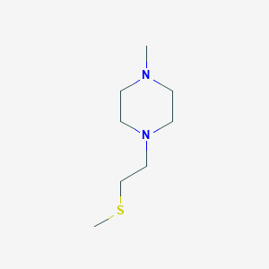 molecular formula C8H18N2S B2632292 1-methyl-4-[2-(methylsulfanyl)ethyl]piperazine CAS No. 1874319-63-7