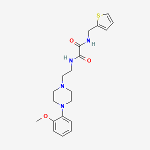 molecular formula C20H26N4O3S B2632351 N'-{2-[4-(2-methoxyphenyl)piperazin-1-yl]ethyl}-N-[(thiophen-2-yl)methyl]ethanediamide CAS No. 1049420-64-5