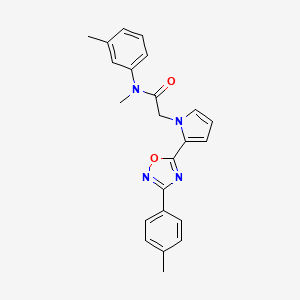 molecular formula C23H22N4O2 B2632361 N-methyl-N-(3-methylphenyl)-2-{2-[3-(4-methylphenyl)-1,2,4-oxadiazol-5-yl]-1H-pyrrol-1-yl}acetamide CAS No. 1260903-80-7