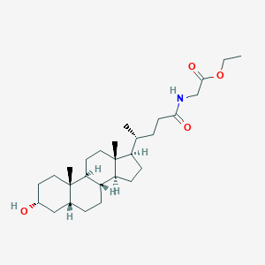 molecular formula C28H47NO4 B026324 Glycolithocholic acid ethyl ester CAS No. 100929-89-3