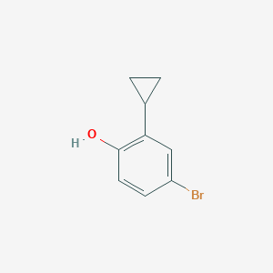 molecular formula C9H9BrO B2632442 4-Bromo-2-cyclopropylphenol CAS No. 1043871-14-2