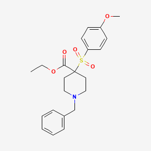 B2632478 Ethyl 1-benzyl-4-(4-methoxyphenyl)sulfonylpiperidine-4-carboxylate CAS No. 212770-54-2